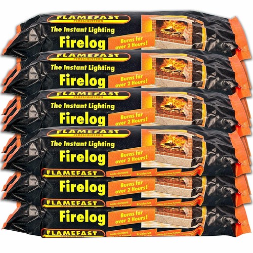 Flamefast fire logs smokeless - fire,