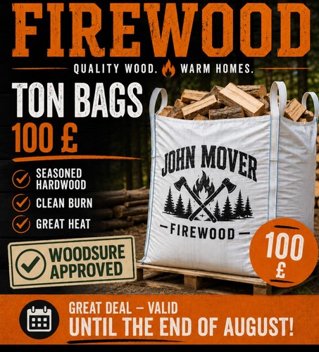 Ton bag hardwood - hardwood, logs.