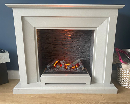 Freestanding fireplace - fireplace, &