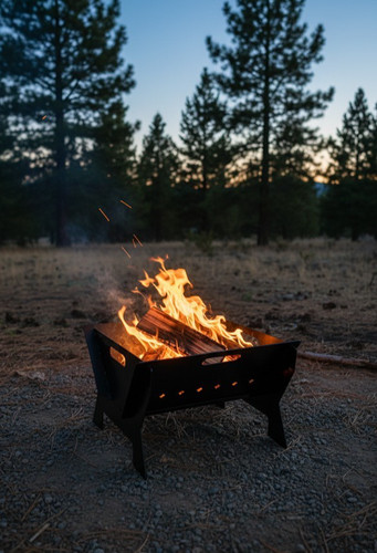 Camping fire pit bbq portable - pit,