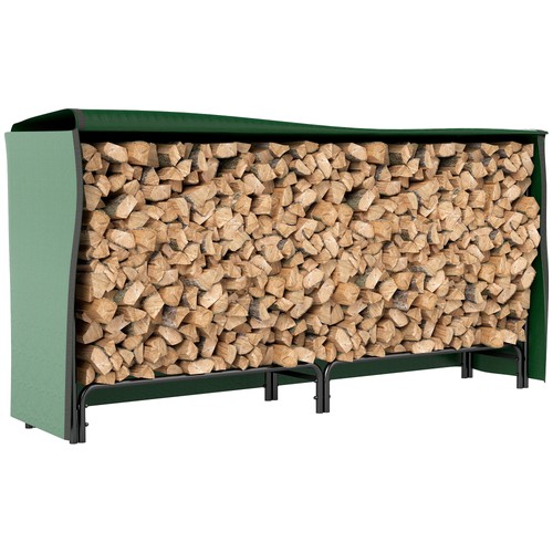 Outsunny metal firewood rack - outsunny,
