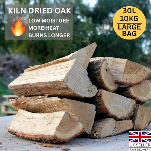 Kiln dried oak logs - logs, 10kg