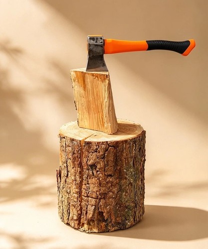 Firewood chopping block - firewood,