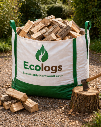 Bulk bag hardwood logs air - bulk,