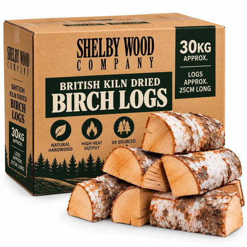 30kg british kiln dried birch - 30kg,