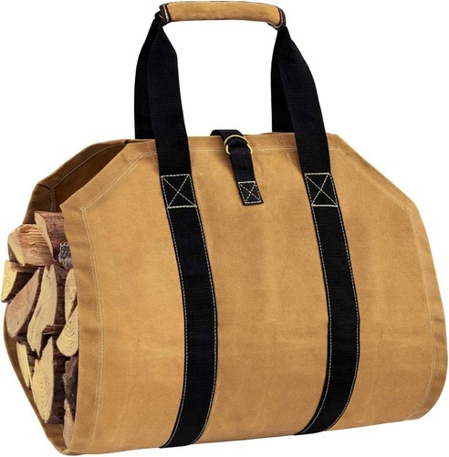 Firewood carrier bag - carrier, canvas