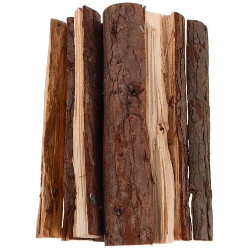 Wood fireplace logs - fireplace, brown