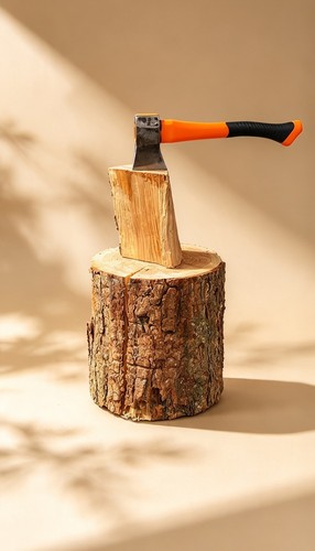Firewood chopping block - firewood,