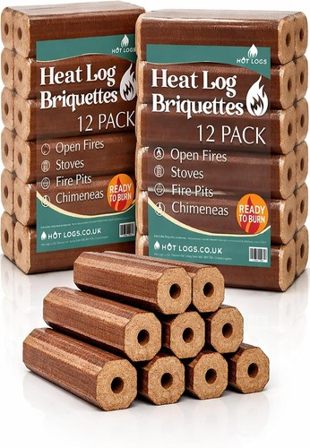 Compressed firewood logs - compressed,